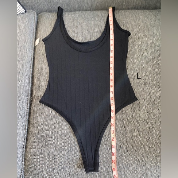 Black bodysuit ribbed small medium large NWT - Picture 16 of 16